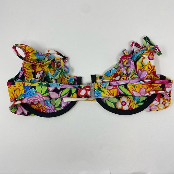 NEW For Love & Lemons Tiana Floral Underwire Bikini Top Large - Picture 4 of 8